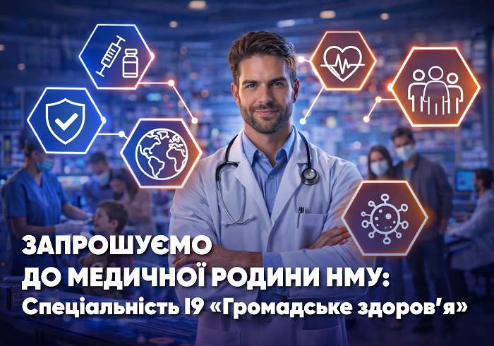 Запрошуємо до медичної родини НМУ: спеціальність І9 «Громадське здоров’я»