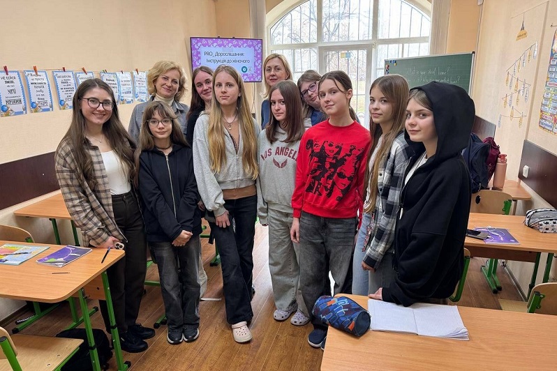 Студенти навчали ліцеїстів особливостям збереження здоров’я у пубертатний період