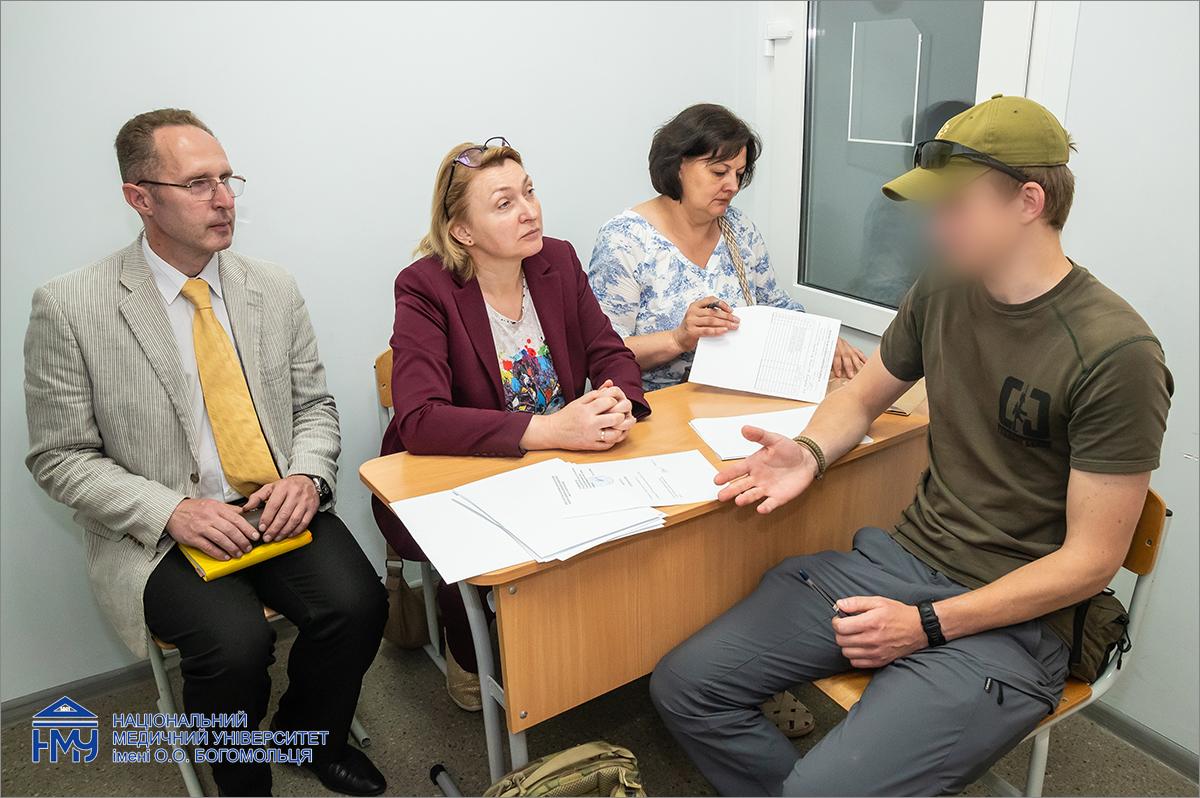 У НМУ стартували вступні співбесіди для абітурієнтів пільгових категорій